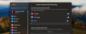 screen & system audio recording
