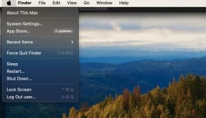 system settings