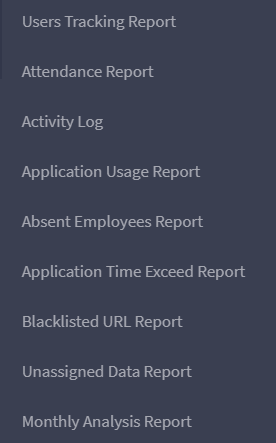 DeskTrack’s Available Reports for Employees