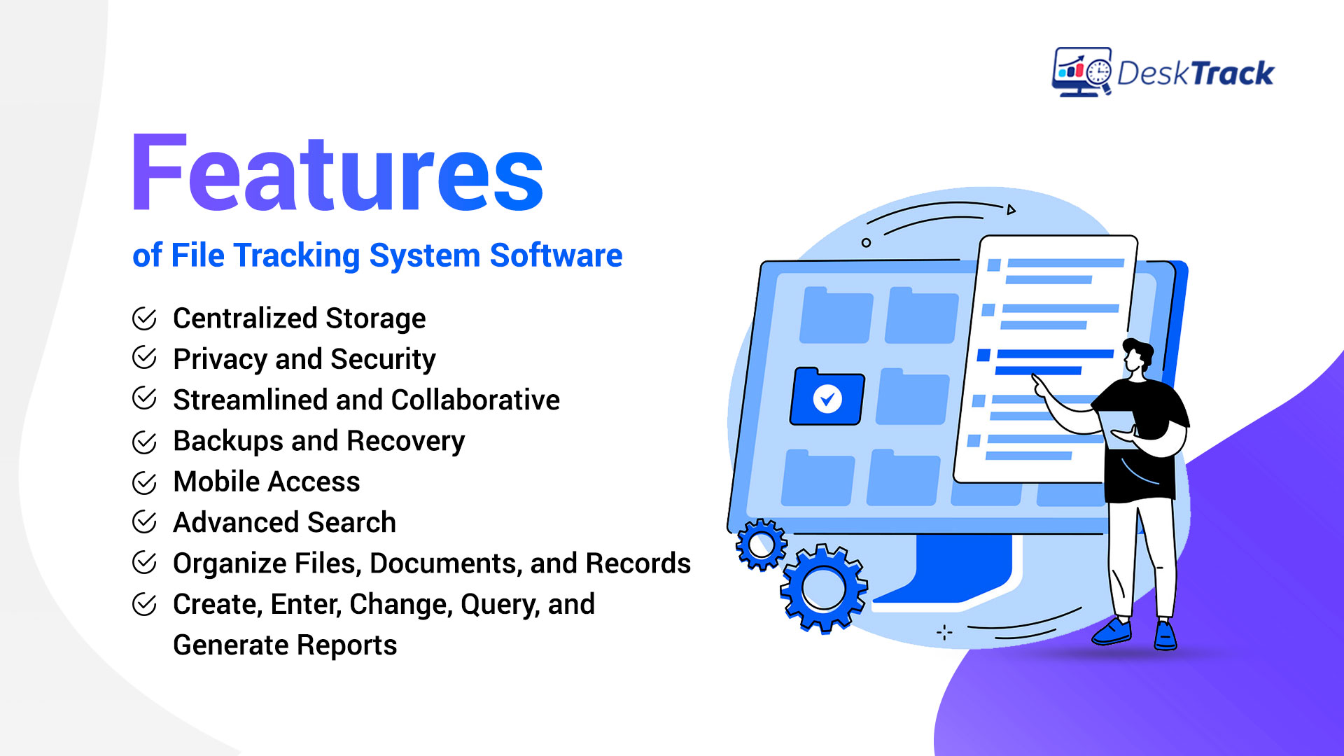 Features of File Tracking System Software
