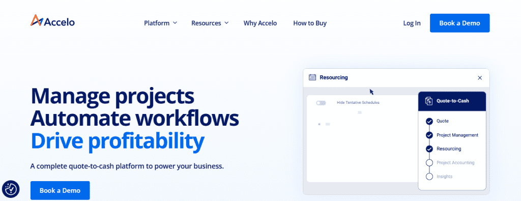 Accelo - Best for Project-Level Cost & Time Tracking