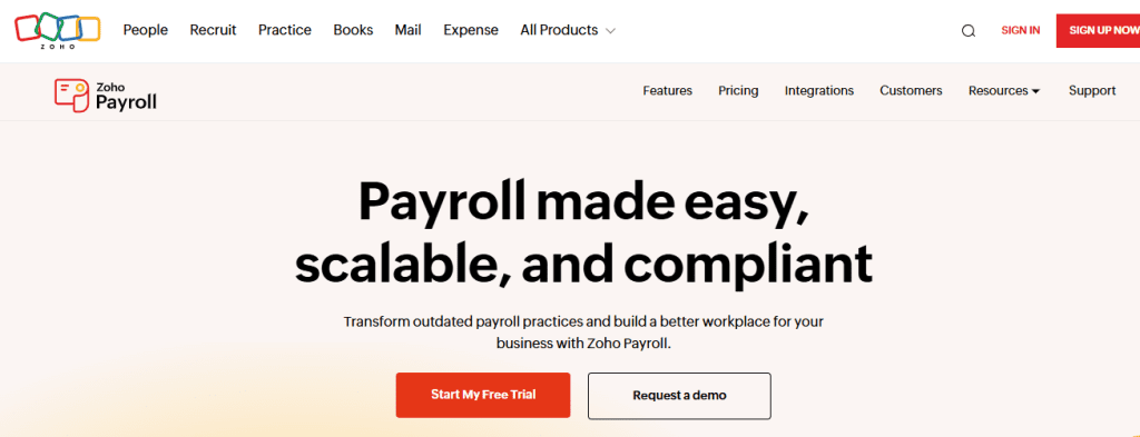 Zoho Payroll