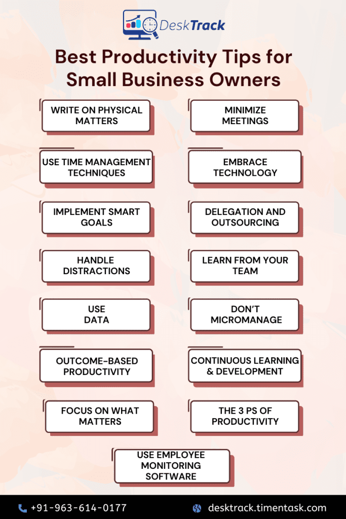 Best Productivity Tips for Small Business Owners