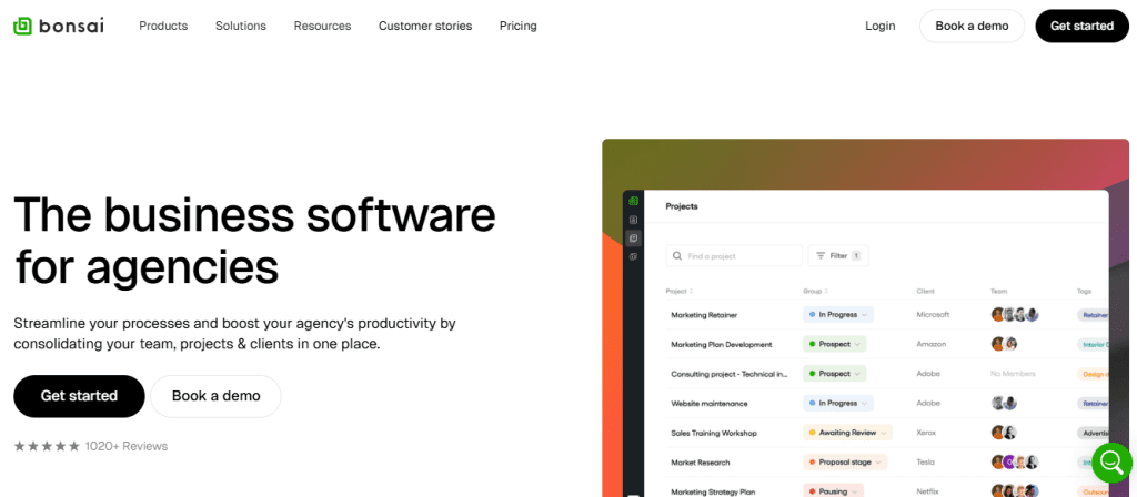 Bonsai Agency Software