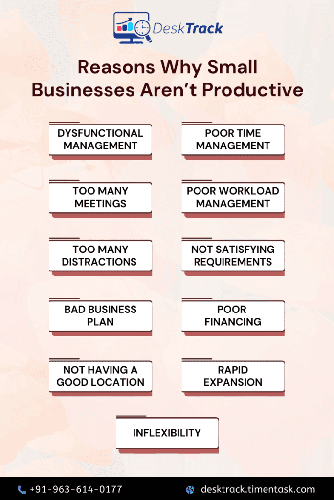 Reasons Why Small Businesses Aren’t Productive
