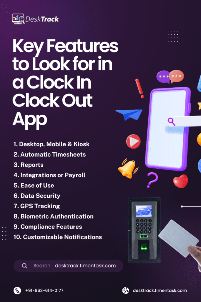 Key Features to Look for in a Clock In Clock Out App