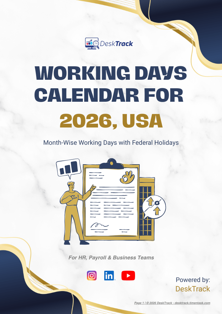 2026 USA Working Days Calendar Preview