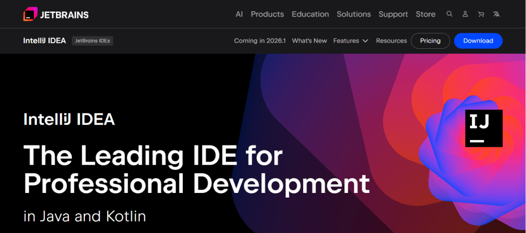 IntelliJ IDEA dashboard