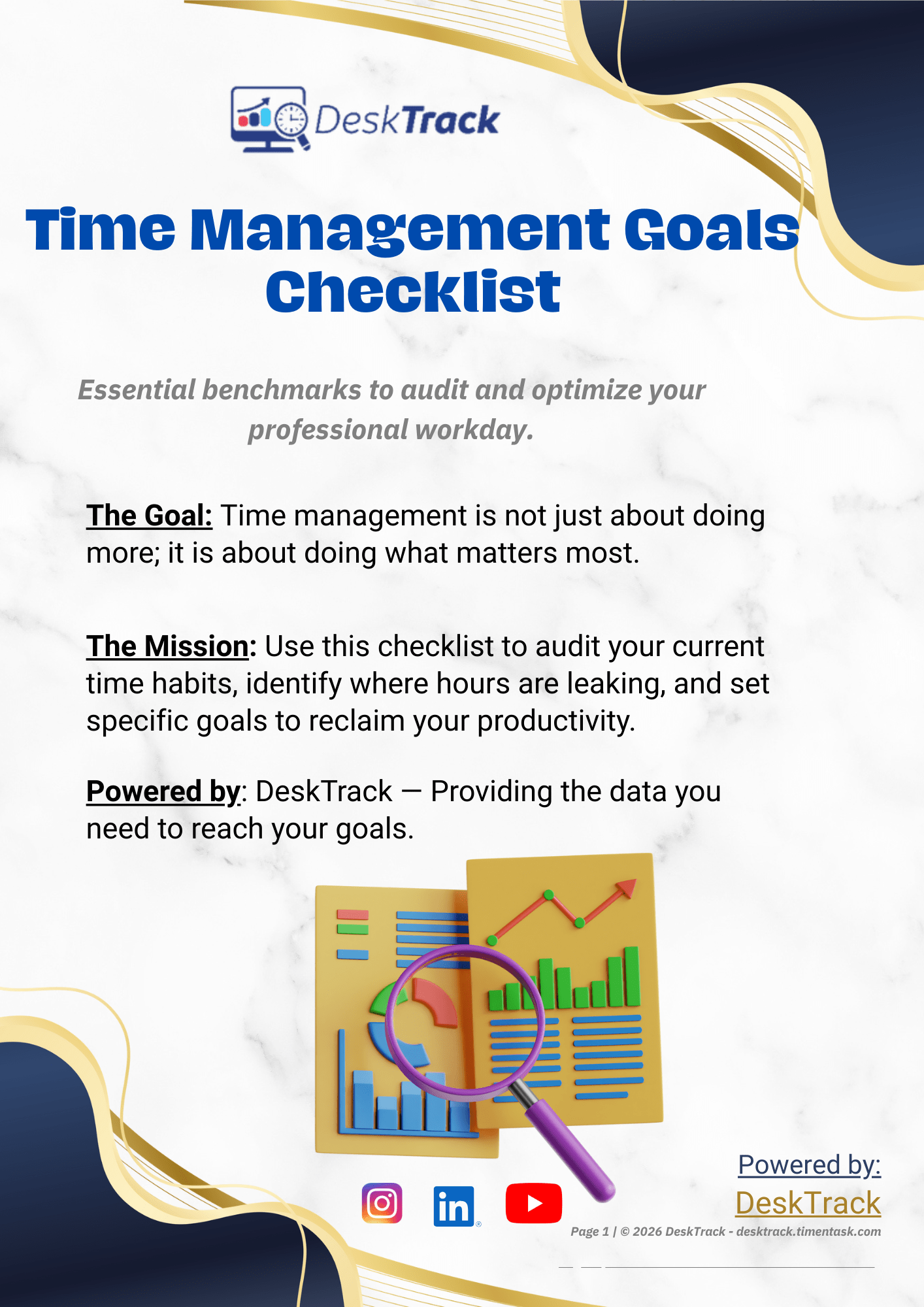 Time Management Goals Checklist 