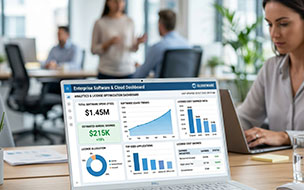 Enterprise SaaS portfolio optimization and software usage tracking dashboard
