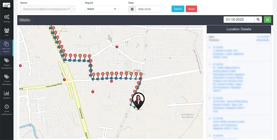 Remote Employee gps Location Tracking