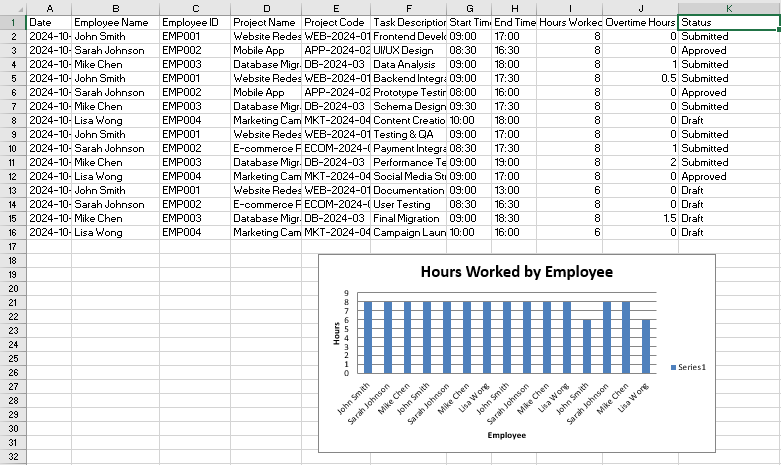 Download Weekly Timesheet