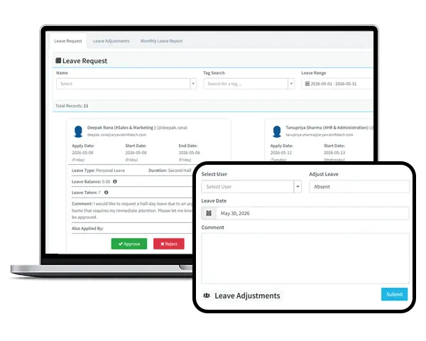 DeskTrack Time Off Management Software