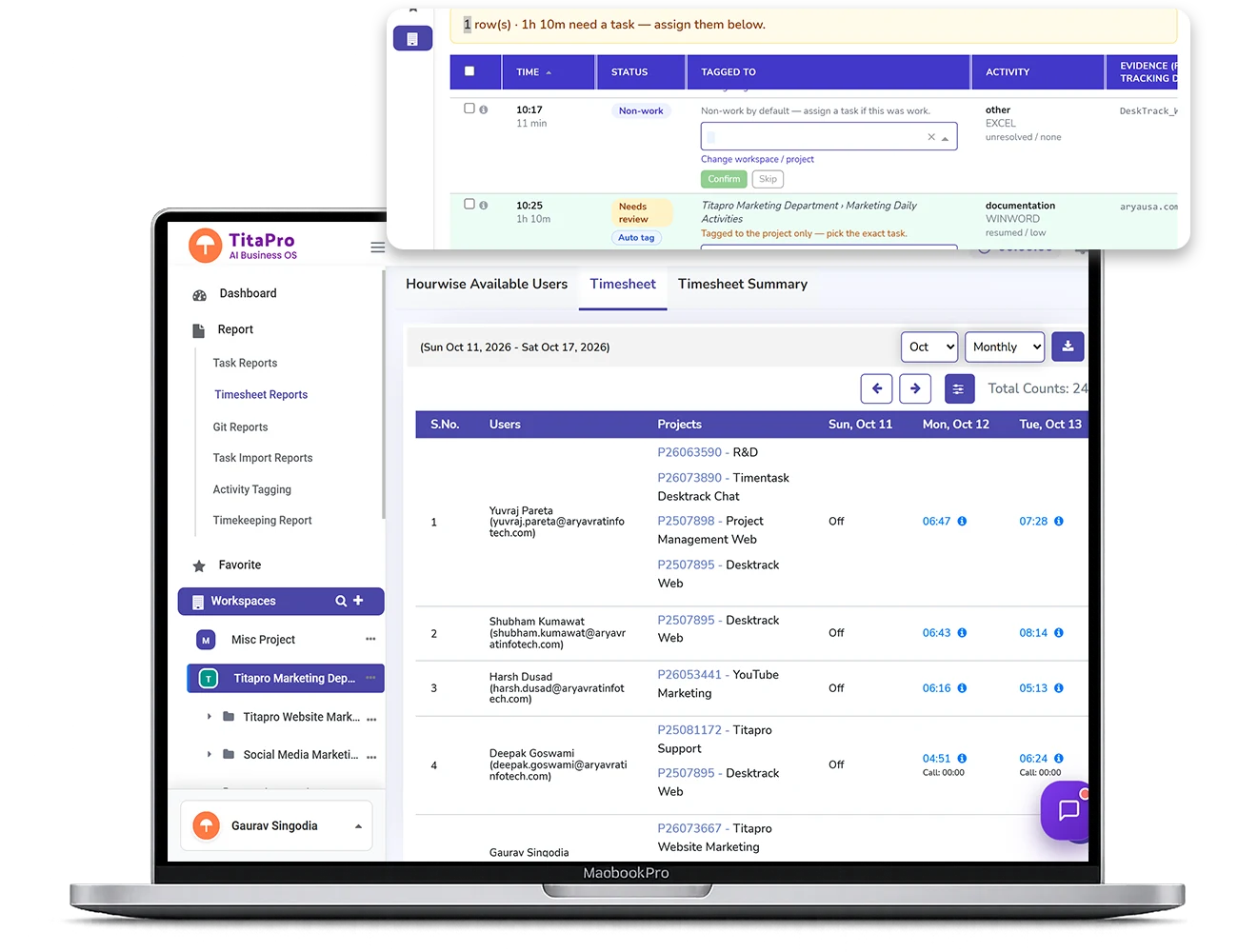 Automated Time Tracking Software